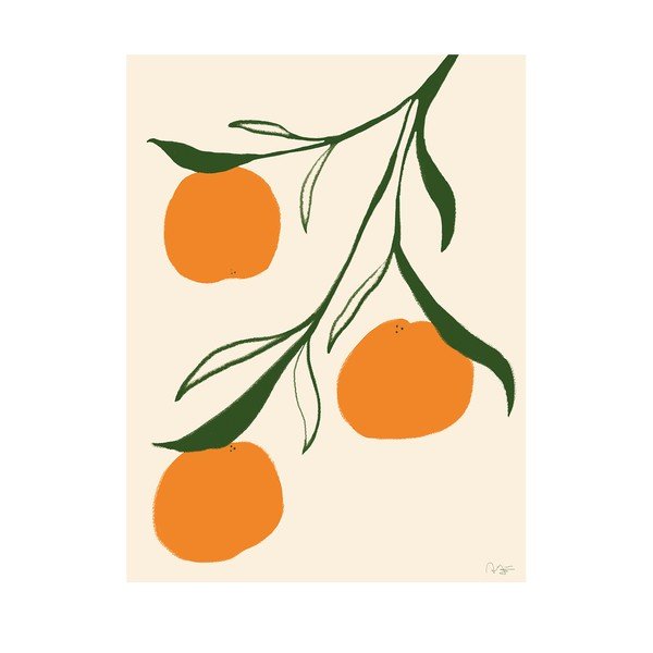 Plagát 30x40 cm Orange – Anna Mörner – The Poster Club
