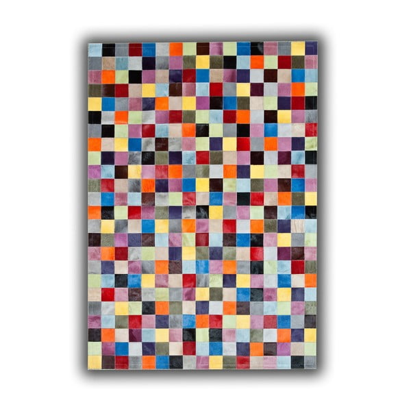 Kožený koberec Pipsa Solid, 180 × 120 cm