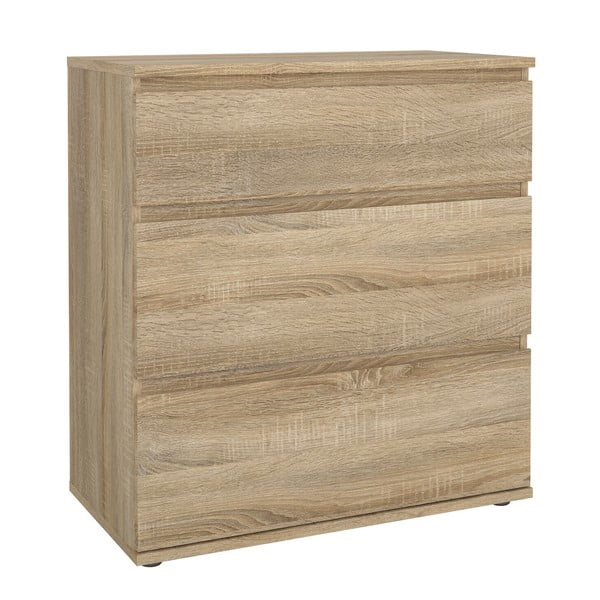 Nízka komoda v dekore duba v prírodnej farbe 77x84 cm Nova – Tvilum-image-2