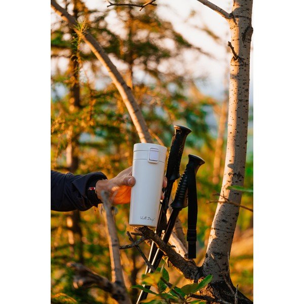 Biely cestovný termohrnček Vialli Design Fuori, 400 ml-image-4