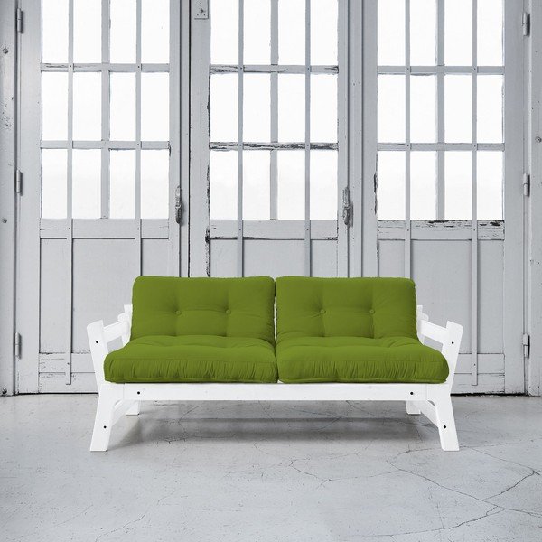 Rozkladacia pohovka Karup Step White/Lime-image-1