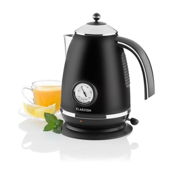 Čierna rýchlovarná kanvica Klarstein Aquavita Chalet-image-2