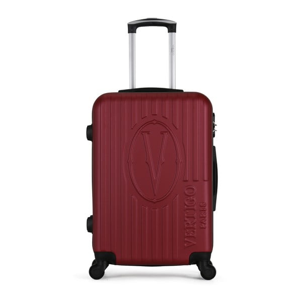 Vínový cestovný kufor na kolieskach VERTIGO Valise Grand Cadenas Integre Malo, 41 × 62 cm