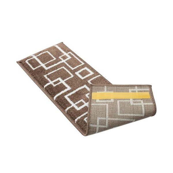 Hnedé nášľapy na schody v súprave 13 ks 22x73 cm Geometric – Mila Home