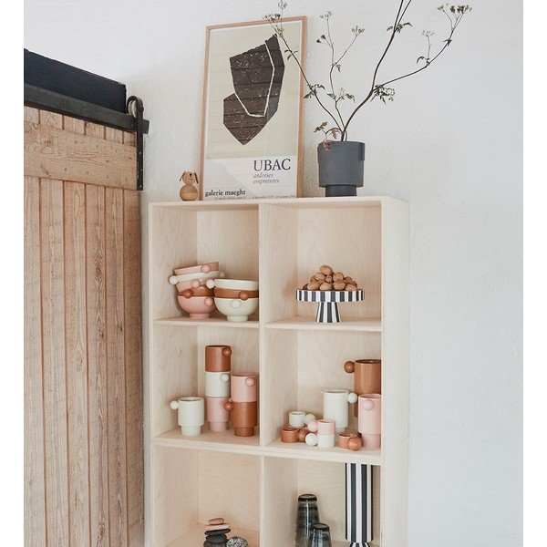 Svetloružová porcelánová servírovacia miska Inka – OYOY Living Design-image-1