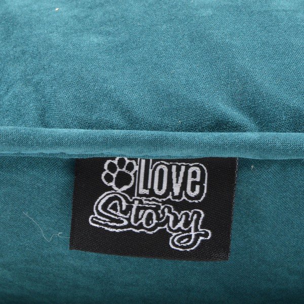 Pelech pre psa v petrolejovej farbe 64x87 cm – Love Story-image-2