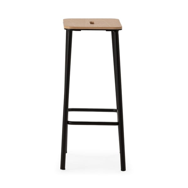 Čierne barové stoličky v súprave 2 ks (výška sedadla 65 cm) Abba – Marckeric-image-2