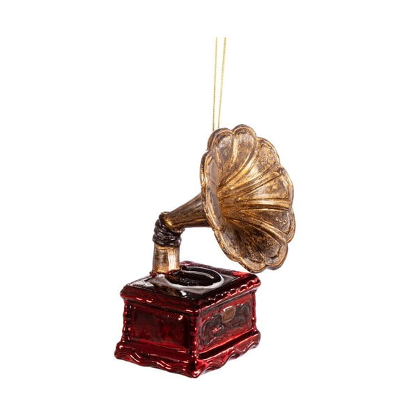 Ručne vyrobená vianočná ozdoba 11 cm Gramophone – Sass & Belle