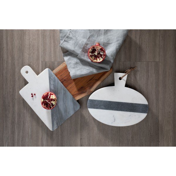 Bielo-sivý mramorový servírovací lopárik Premier Housewares Paddle-image-1