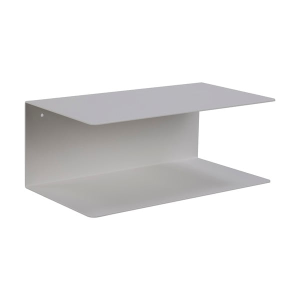 Biela dvojitá nástenná polica z kovu Actona Joliet, šírka 35 cm-image-2