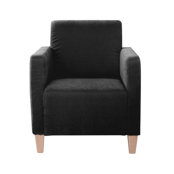Čierne kreslo Max Winzer Milla Velor-image-4