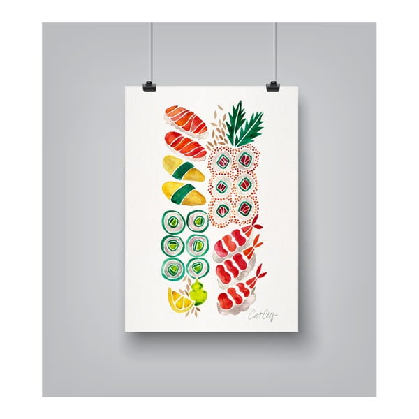 Plagát Americanflat Sushi, 30 x 42 cm
