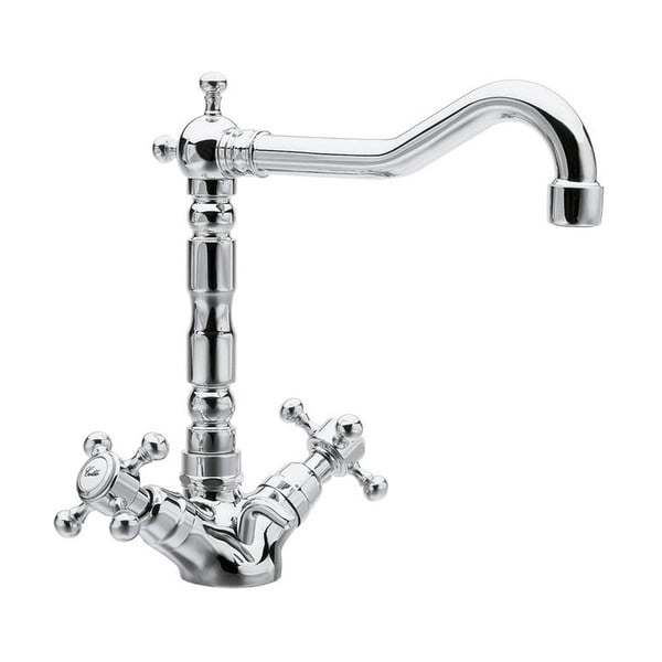 Stojančeková umývadlová batéria v lesklej striebornej farbe Antea – Sapho