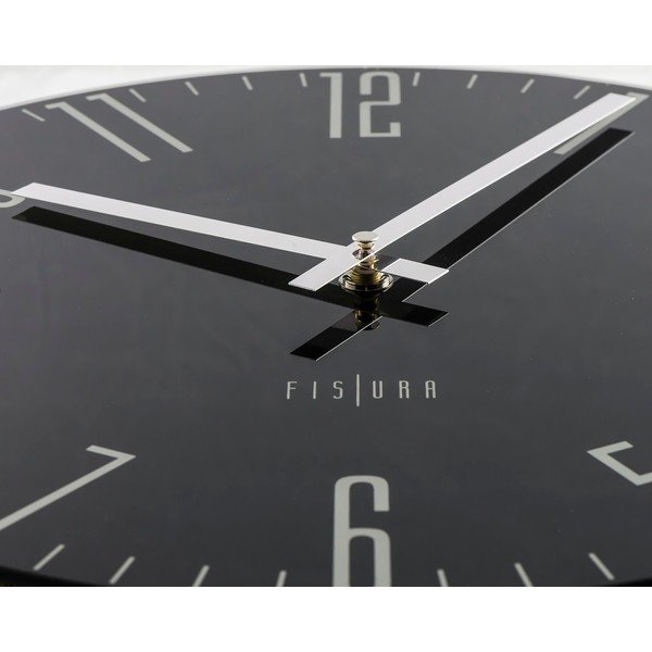 Hodiny Fisura Slim Black, ⌀ 35 cm-image-1