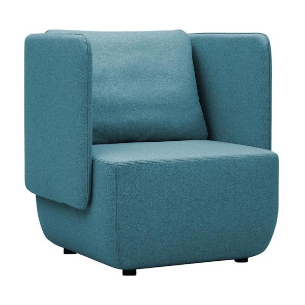 Tyrkysovomodré kreslo Softline Opera Low-image-2