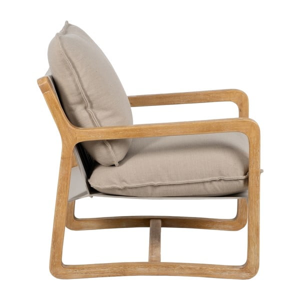 Kreslo v béžovej a prírodnej farbe – Ixia-image-2