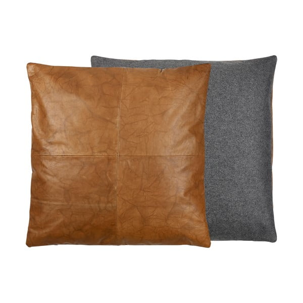 Kožený obojstranný vankúš Södahl Lodge, 60 x 60 cm-image-2