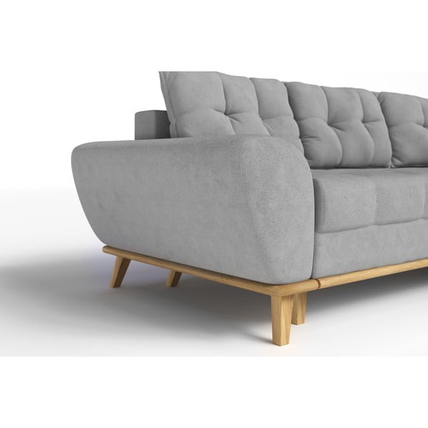 Svetlosivá rozkladacia rohová pohovka (pravý roh) Balitco – Ropez-image-4