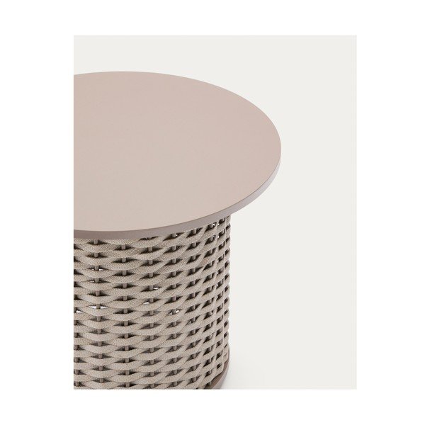 Kovový okrúhly záhradný stolík ø 50 cm Sedalis – Kave Home-image-4