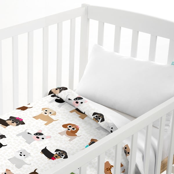 Detské bavlnené obliečky na paplón a vankúš Mr. Fox Dogs, 100 × 120 cm-image-2