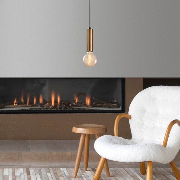 Závesné svietidlo v zlatej farbe ø 4 cm Tempo – Opviq lights-image-1