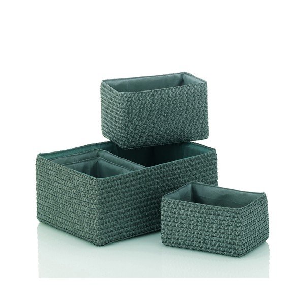 Sivý kúpeľňový organizér Kela Basket, 22 x 16 x 14 cm
