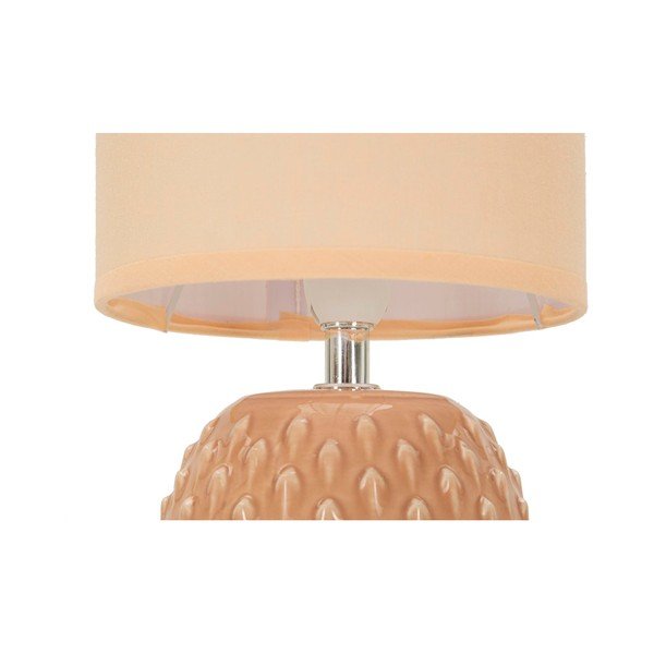 Broskyňová keramická stolová lampa s textilným tienidlom (výška  27 cm) Pontus – Mauro Ferretti-image-4