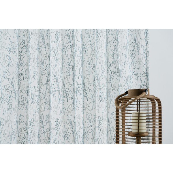Bielo-modrá záclona 300x260 cm Urma - Mendola Fabrics-image-2