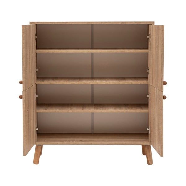 Skrinka v dekore duba v prírodnej farbe 95x111 cm Multilux – Kalune Design-image-3