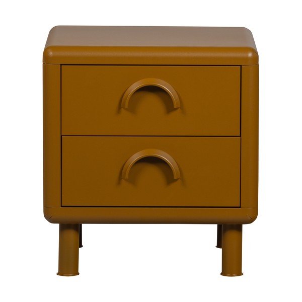 Okrovožltý kovový nočný stolík Rune – WOOOD