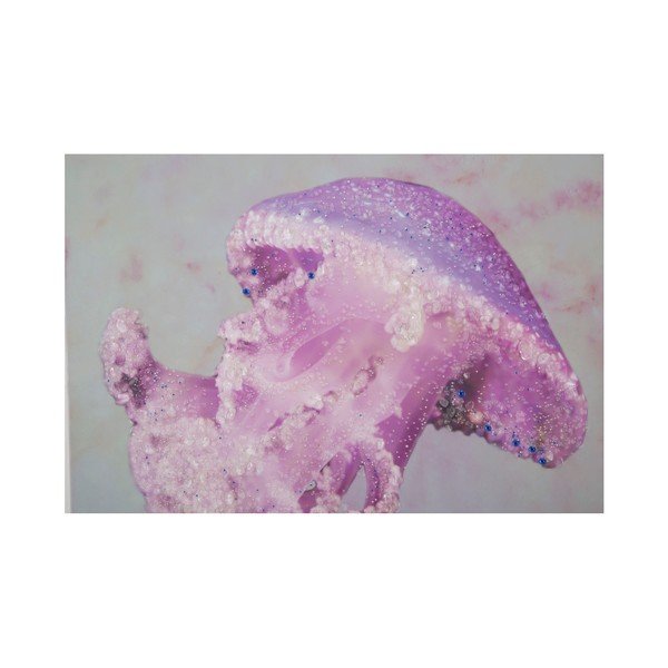 Ručne maľovaný obraz v ráme z borovicového dreva Mauro Ferretti Medusa Purple, 80 × 120 cm-image-2