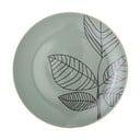 Zelený keramický plytký tanier Bloomingville Rio, ⌀ 22 cm