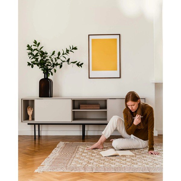 Sivobéžový TV stolík 189x61x42 cm Mod – noo.ma-image-2