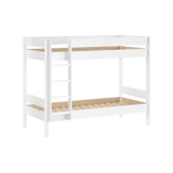 Biela poschodová detská posteľ s roštom 90x200 cm Primo – Vipack