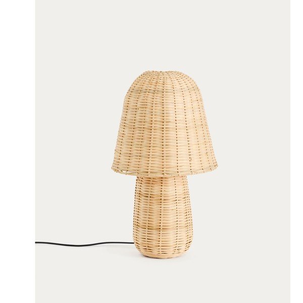 Ratanová stolová lampa v prírodnej farbe (výška  65 cm) Neuda – Kave Home-image-2