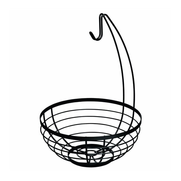 Čierny košík na ovocie s háčikom iDesign Austin, ø 27,31 cm-image-2