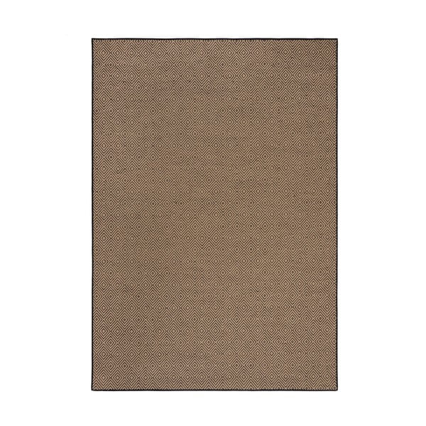Jutový koberec v čierno-prírodnej farbe 120x170 cm Diamond - Flair Rugs