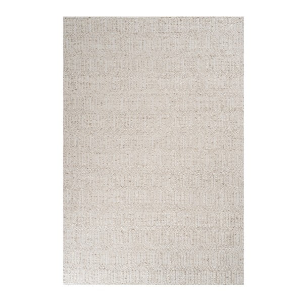 Béžový koberec s prídavkom vlny Justin, 140 x 200 cm