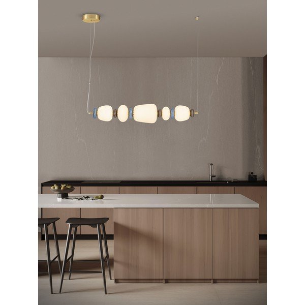 Biele/v zlatej farbe kovové LED závesné svietidlo so stmievačom s porcelánovým tienidlom/so skleneným tienidlom Palo – Nova Luce-image-2