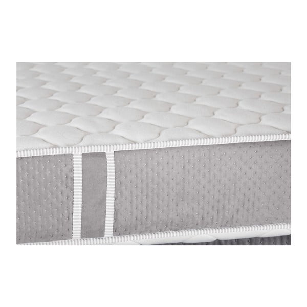 Bielo-sivý matrac s pamäťovou penou Stella Cadente Syrius, 180 × 200 cm-image-1