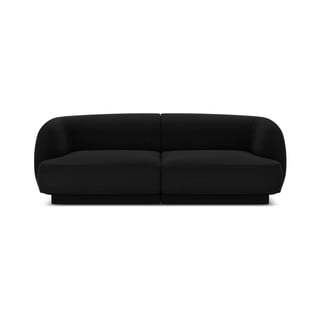 Čierna zamatová pohovka 184 cm Miley - Micadoni Home