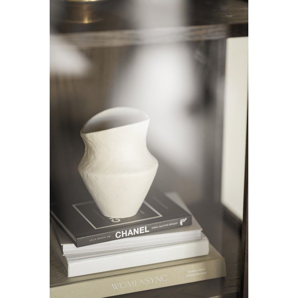 Hnedá vitrína v dekore duba s posuvnými dverami 100x203 cm Hazelton – Rowico-image-3