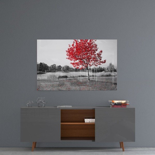 Sklenený obraz Insigne Red Tree-image-1