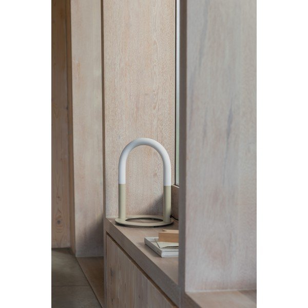 Béžová kovová LED stolová lampa so stmievačom (výška  36 cm) Arch – Zuiver-image-1