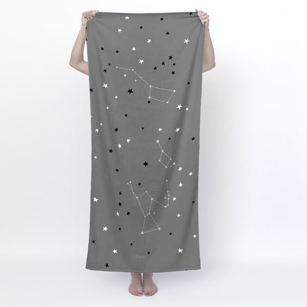 Tmavosivá osuška 70x150 cm Constellation – Blanc