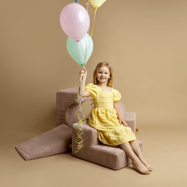 Kaki menčestrové penové ihrisko 45x170x30 cm Montessori – Meowbaby-image-2