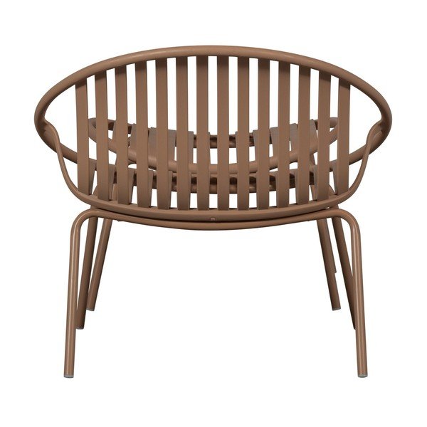 Ružové plastové záhradné kreslo s podnožkou Bruce – WOOOD-image-3