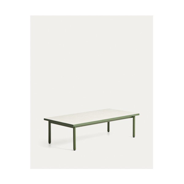 Záhradný konferenčný stolík s keramickou doskou 61x122 cm Maurina – Kave Home-image-3