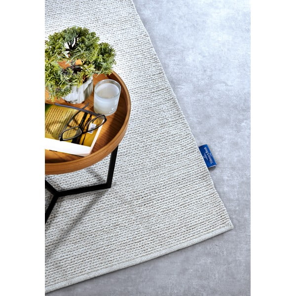 Biely ručne tkaný vlnený behúň 80x200 cm Francois – Villeroy&Boch-image-2