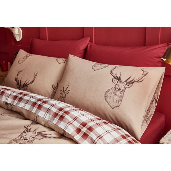 Béžové obliečky Catherine Lansfield Stag, 200 x 200 cm-image-1